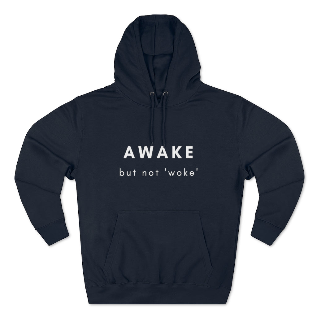 MEGA - Not Woke Pullover Hoodie - Make Earth Great Again - MEGApodcast, MEGAendorsed, MEGAstore - Make Earth Great Again