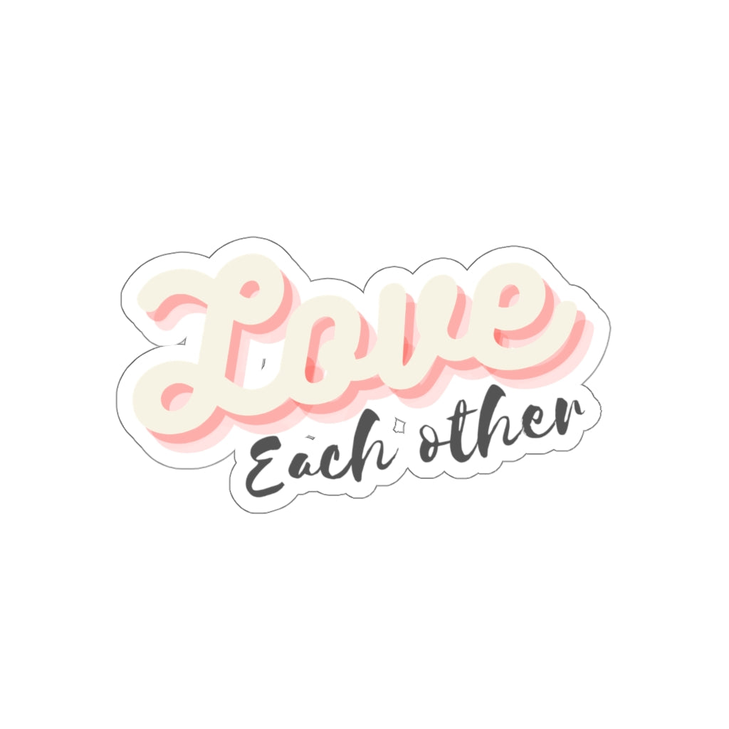 MEGA - Love Each Other - Stickers - Make Earth Great Again - MEGApodcast, MEGAendorsed, MEGAstore - Make Earth Great Again