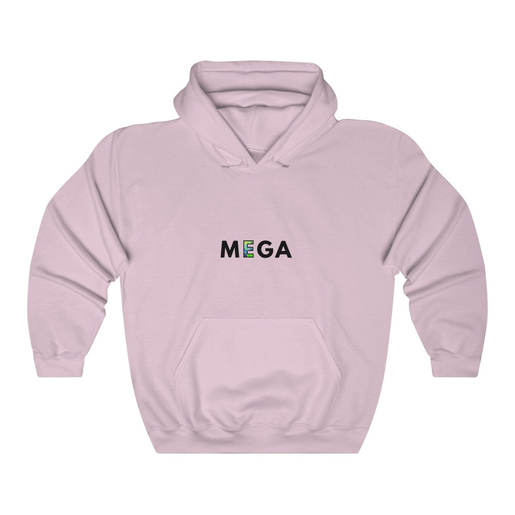 MEGA - Mega Hoodie - Pink Sky - Make Earth Great Again - MEGApodcast, MEGAendorsed, MEGAstore - Make Earth Great Again