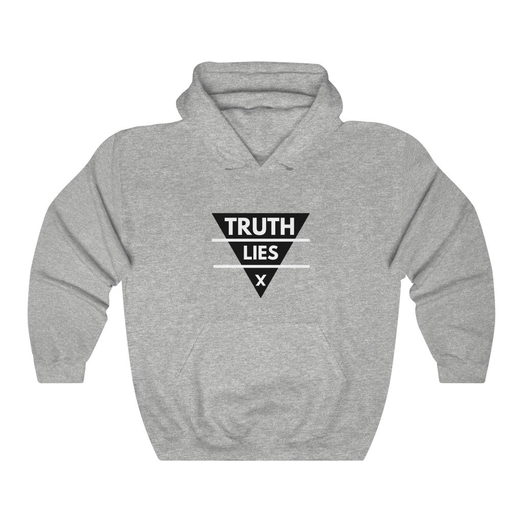 MEGA - Truth Over Lies Hoodie - Ash Cloud - Make Earth Great Again - MEGApodcast, MEGAendorsed, MEGAstore - Make Earth Great Again