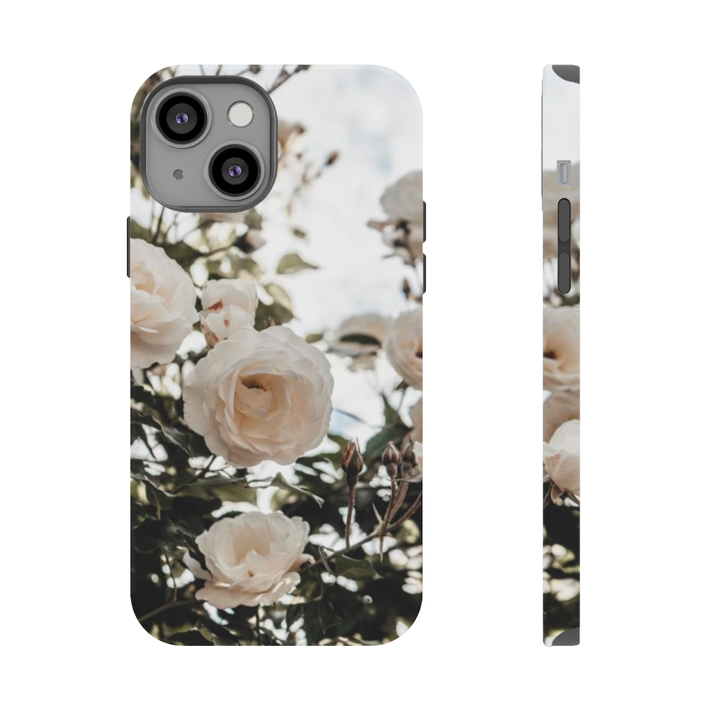MEGA - White Rose v2 - Phone Case - Make Earth Great Again - MEGApodcast, MEGAendorsed, MEGAstore - Make Earth Great Again