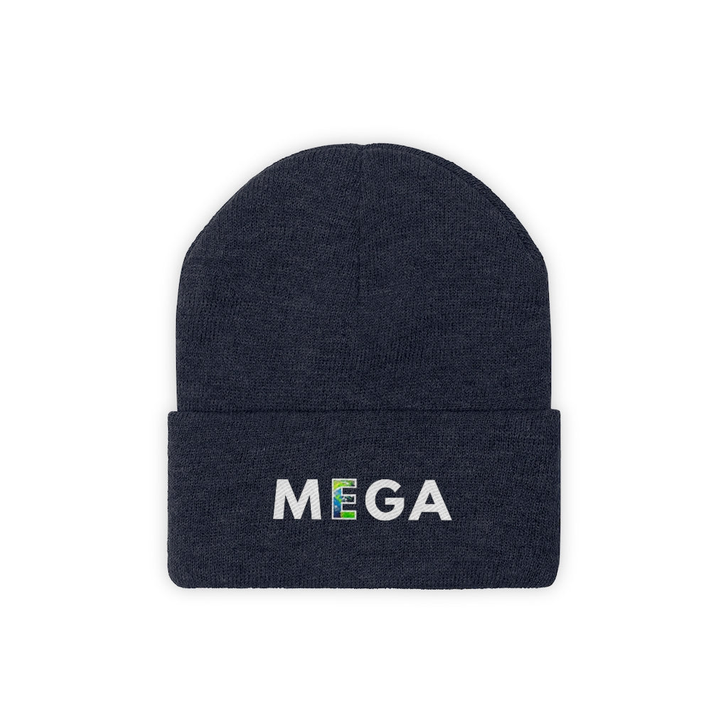 MEGA - Mega Original Beanie - Pacific - Make Earth Great Again - MEGApodcast, MEGAendorsed, MEGAstore - Make Earth Great Again